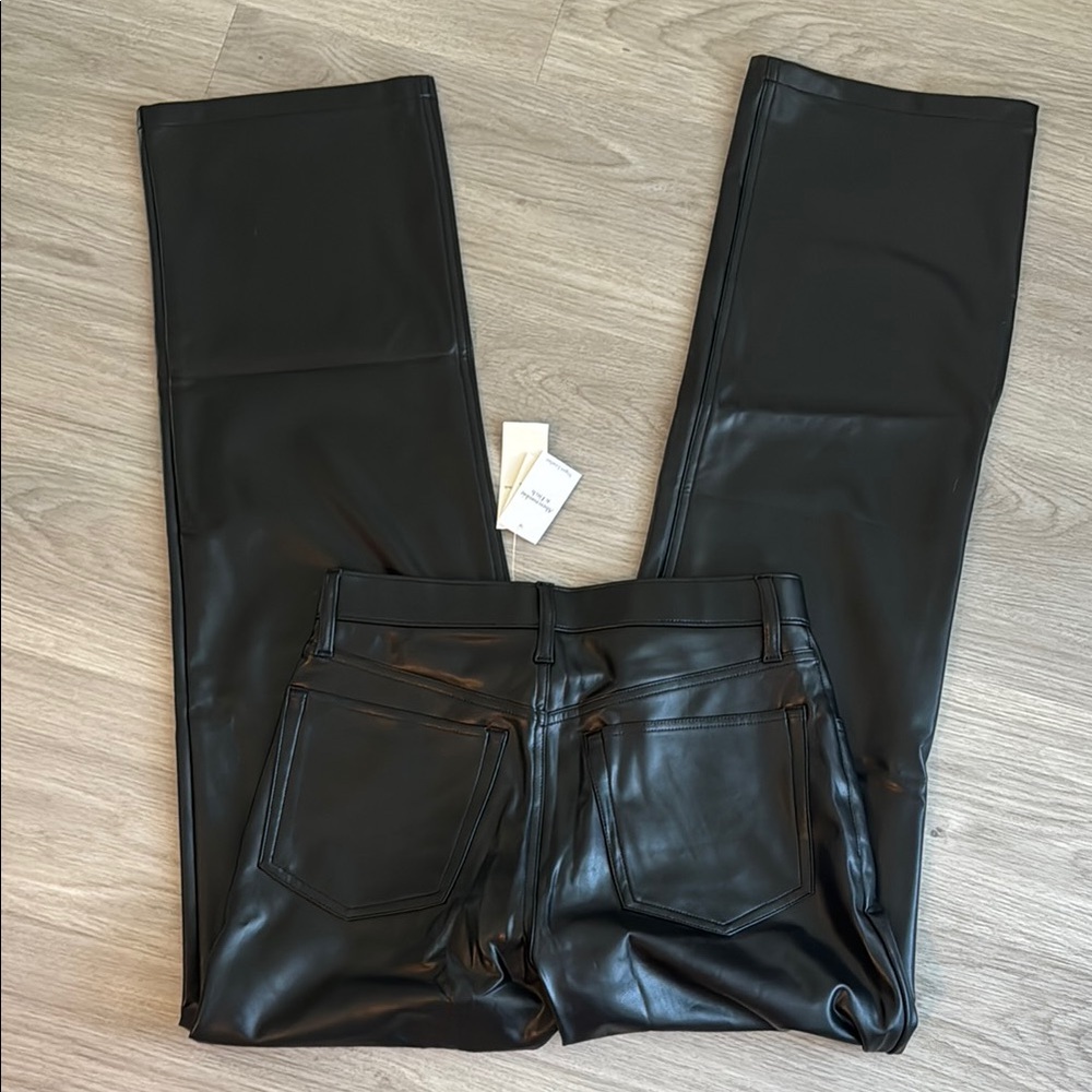 Black Leather Pants - 28 Long - Picture 6 of 7